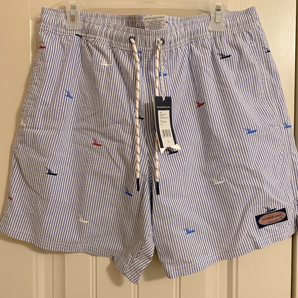 Vineyard Vines Seersucker Swim Trunks